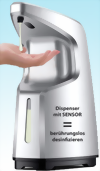 SET Sensor-Dispenser und 6 x 500ml GEL in Dispenserflaschen